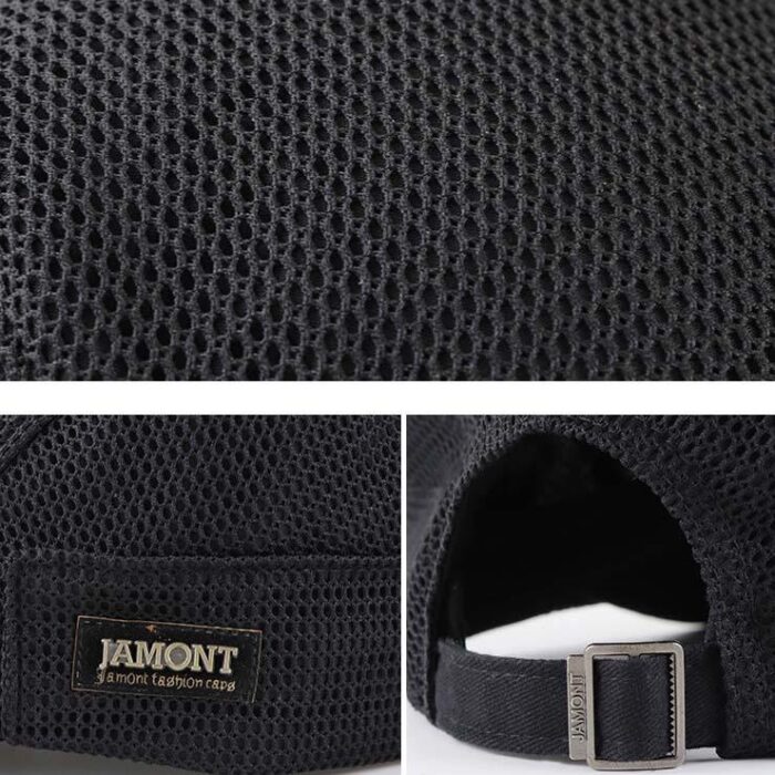 Stylish Unisex Breathable Mesh Cap - Adjustable Newsboy Beret Ivy Hat - 图片 8