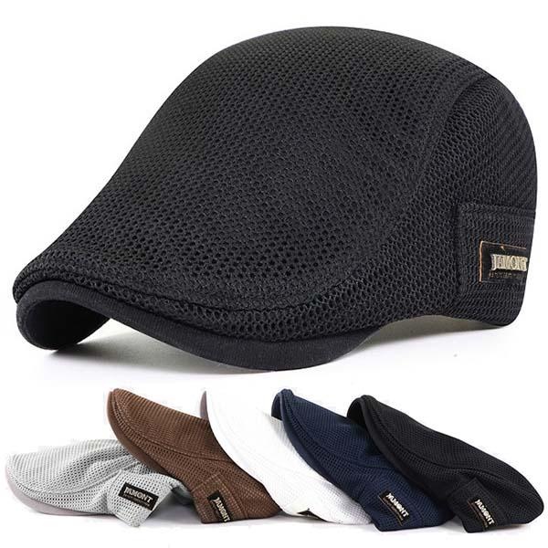 Stylish Unisex Breathable Mesh Cap - Adjustable Newsboy Beret Ivy Hat